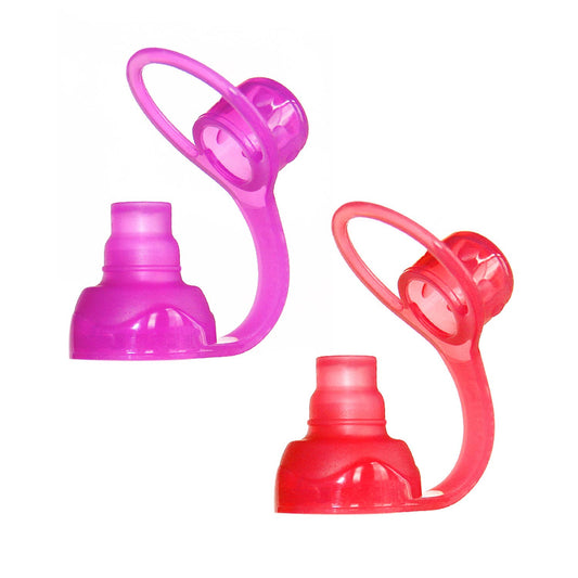 SoftSip Food Pouch Top, Red Purple, 2 CT