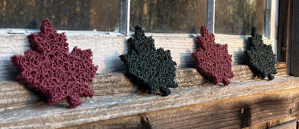 Maple Leaf Soap Lift Soap Saver - Hunter Green