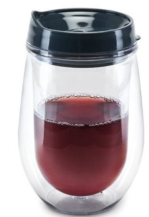 True Brands Double Walled Wine Tumbler