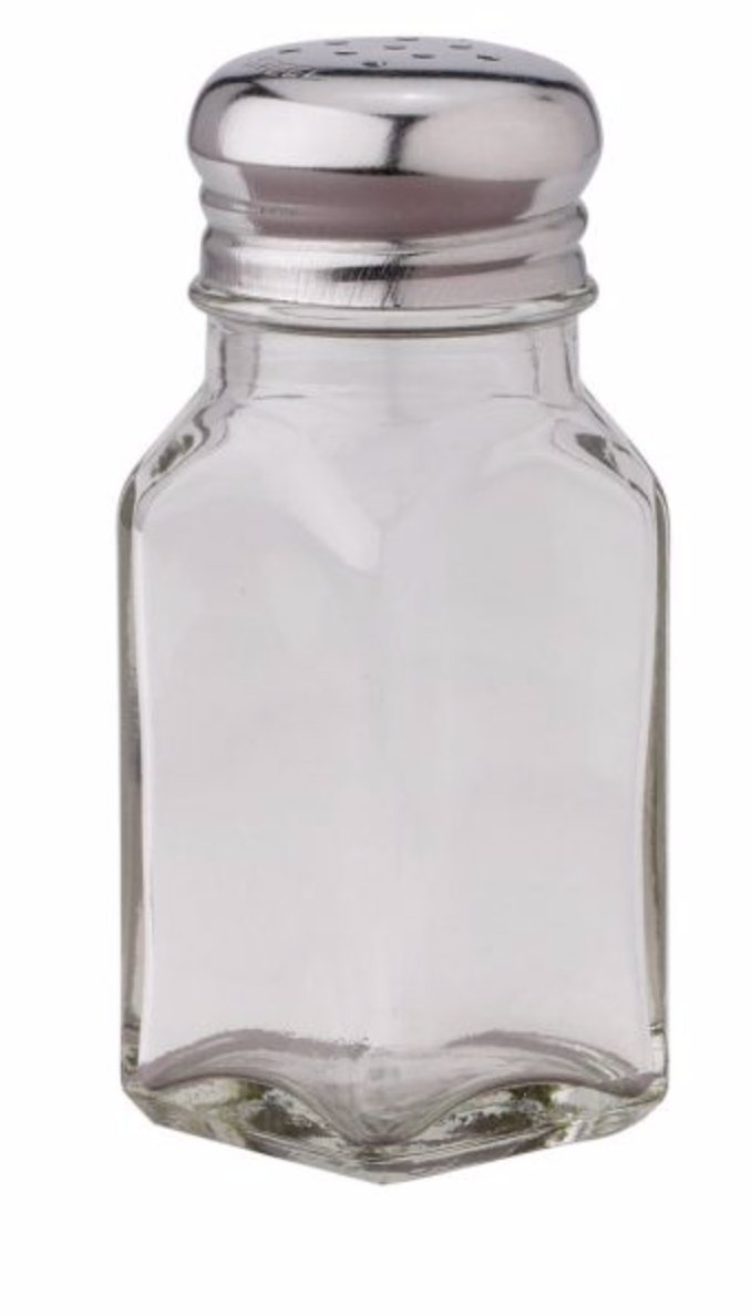 HIC Square Glass Salt/Pepper Shaker