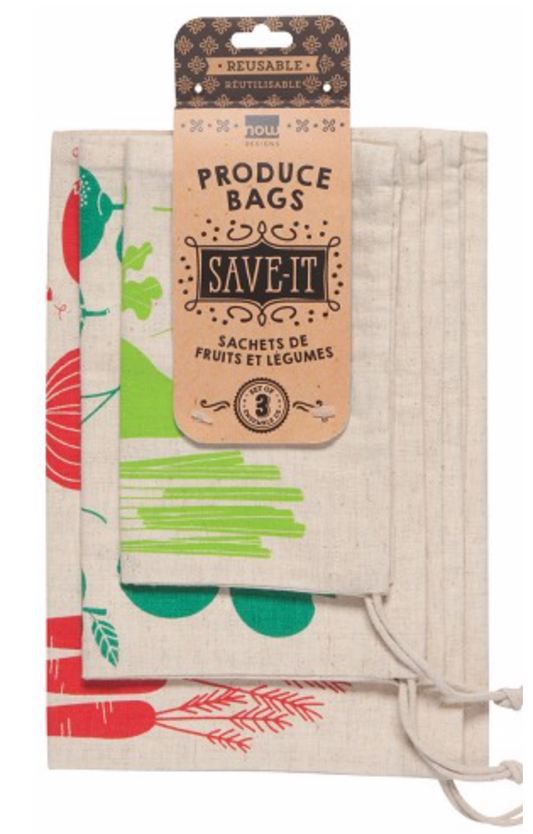 Fruits & Veggies Produce Bag Sets  Set of 4