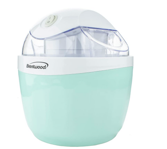 Brentwood TS-1410BL 1 Quart Ice Cream and Sorbet Maker, Frozen Yogurt, Gelato, and Custard Machine