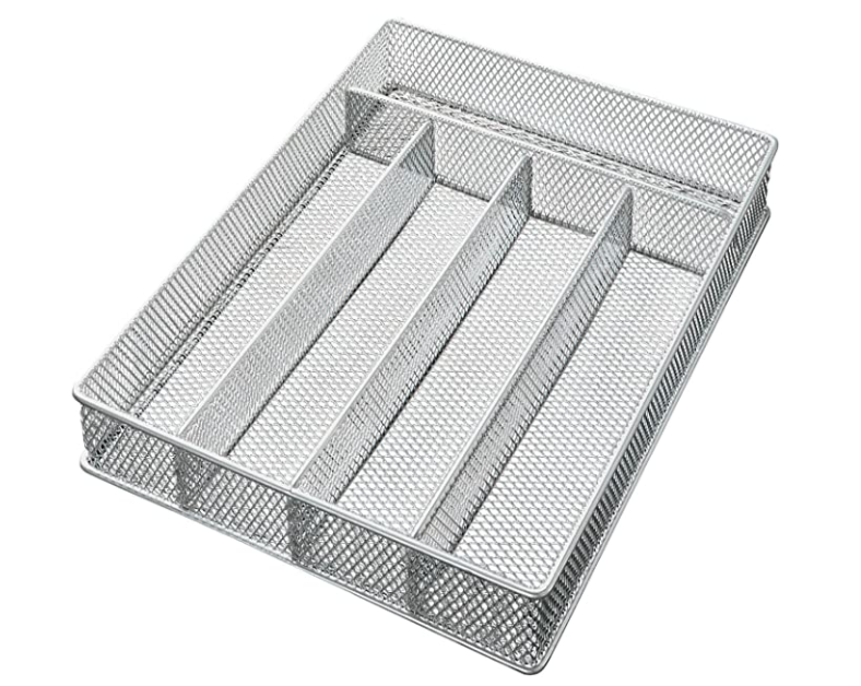 Mesh 5-Part In-Drawer Cutlery Organizer