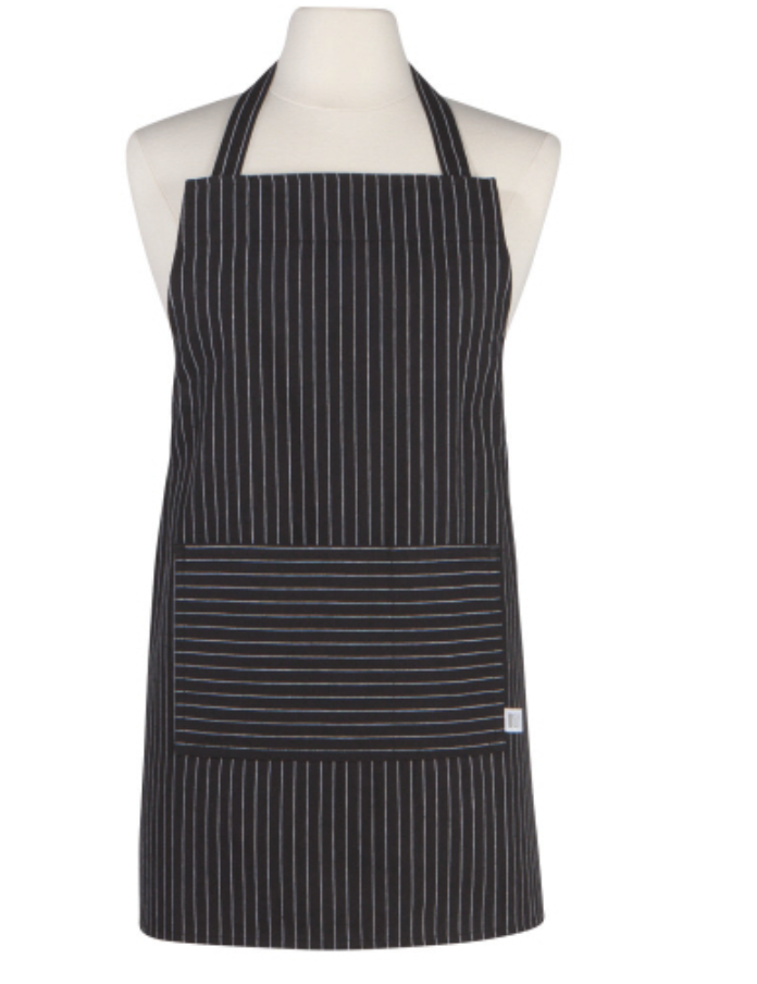 Junior Black Pinstripe Apron