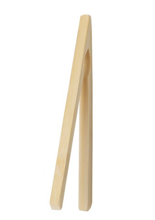 Bamboo Toast Tongs 6.5"