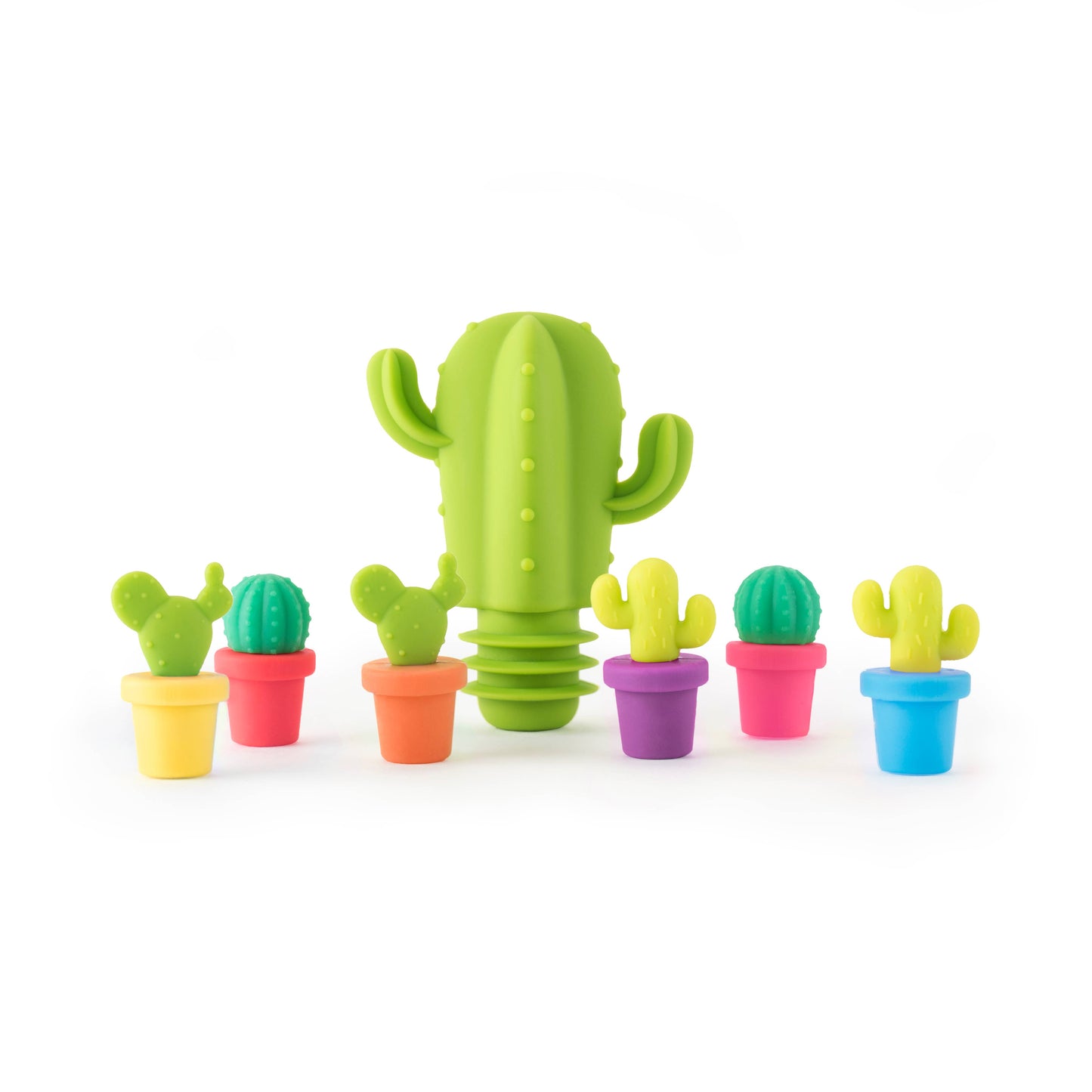 Cactus Stopper and Charm Set